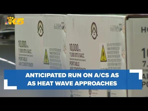 Hardware stores prepare for possible A/C rush ahead of heat wave