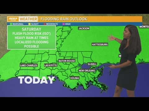 New Orleans Weather: Scattered downpours over weekend
