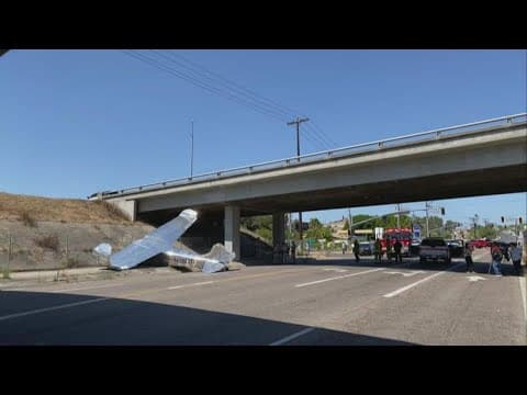 Small plane makes emergency landing near I-8 in El Cajon