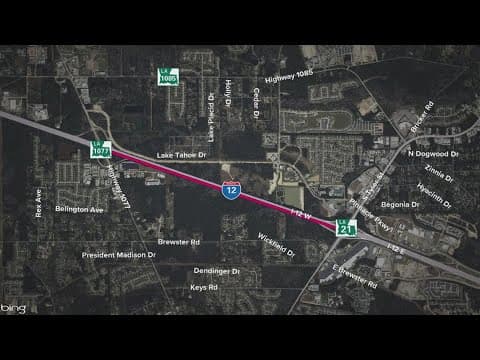 Roadwork to force lane closures on I-12