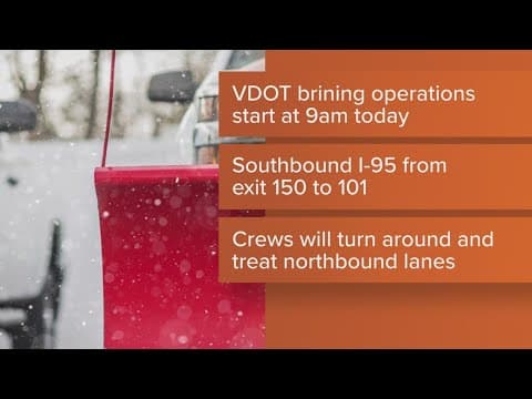 DMV road crews ready for potential wintry weekend