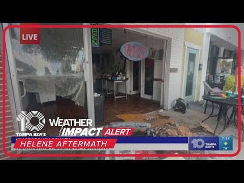 Hurricane Helene aftermath on Davis Islands