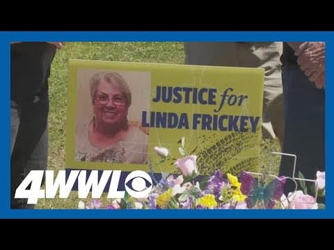 One year after her killing, Linda Frickey's family gathers, demanding justice