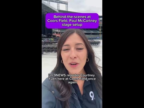 Behind-the-scenes stage setup for Paul McCartney