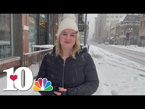 Winter storm blankets Gay Street in snow