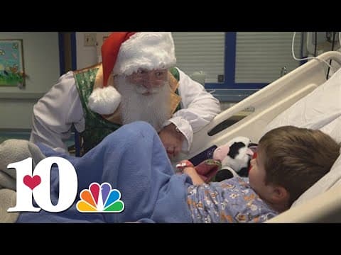 Santa Claus visits East Tennessee Children's Hospital patients