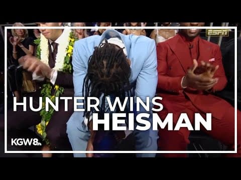 Colorado's Travis Hunter wins Heisman Trophy