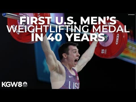 Hampton Morris wins first US men's weightlifting medal in 40 years