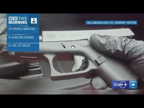 Hillsborough deputies say there's a decrease in overall crime in one neighborhood