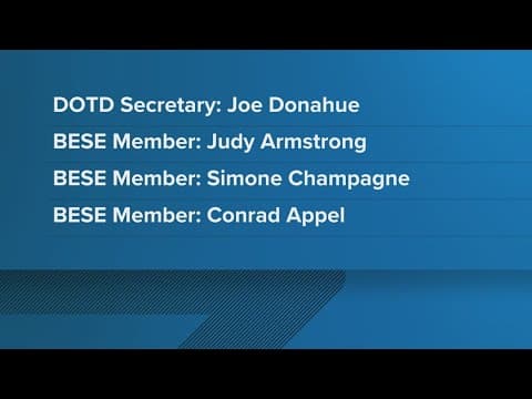 Gov.-elect's announces BESE, DOTD appointments