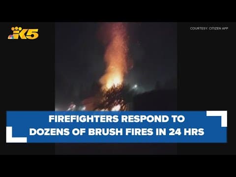 Fires continue to pop up around western Washington following Fourth of July