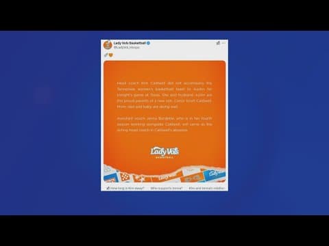 Lady Vols' head coach Kim Caldwell has baby, was not with team against No. 7 Texas