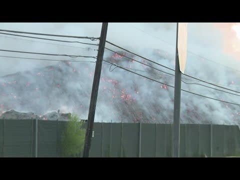 Mulch fire contained, but is still burning, HFD says
