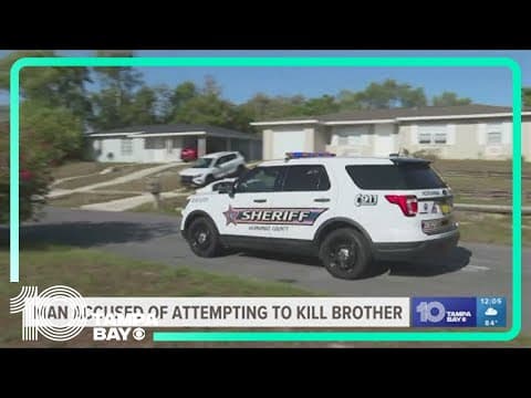 Man arrested after attempting to kill his brother, deputies say