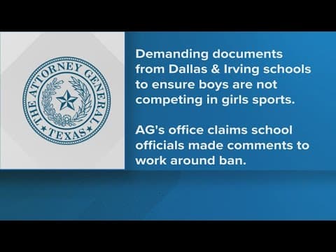 Texas AG Ken Paxton investigating 2 north Texas school districts over trans athletes
