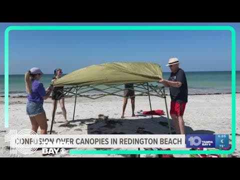 Confusion brewing over what type of canopies are allowed at Redington Beach