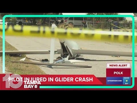 Pilot hospitalized after airplane glider crashes in Winter Haven neighborhood