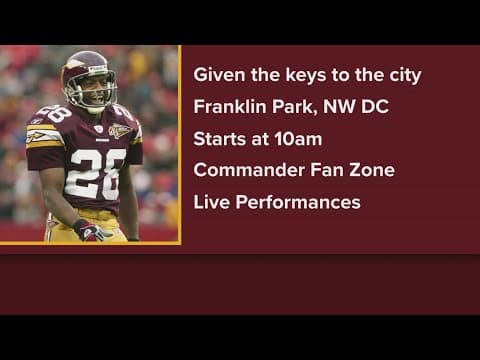 Key to the City to Commanders Legend Darrell Green
