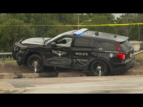 Two North Texas crashes under investigation, one involving police