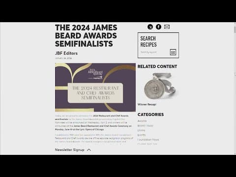 James Beard Foundation announces 2024 Restuarant and Chef Awards semifinalists