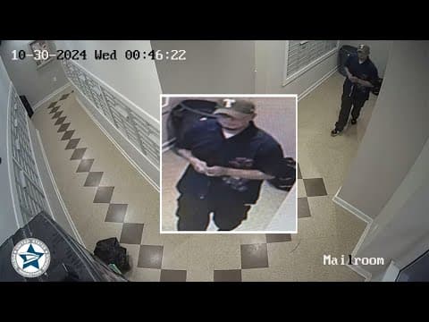 USPS: Apartment mailroom theft caught on video