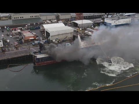 Watch: Officials provide update on Tacoma boat fire