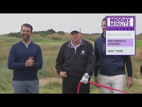 Trump visits Scotland to open new golf course