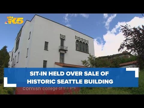 Cornish students hold sit-in over sale of historic campus building