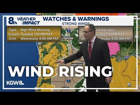 Oregon Coast under high wind warning
