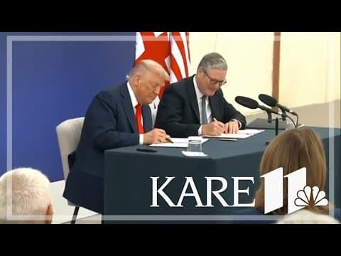 Trump and British PM Kier Starmer sign tech deal worth billions of dollars