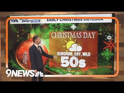 Colorado Christmas weather outlook: Mild and dry