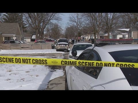 Neighbors react after 20-year-old man killed, 3 more men shot on Indy's northeast side
