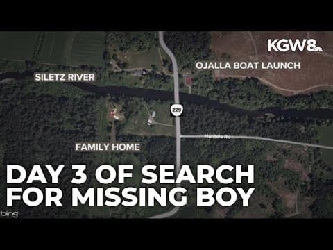 Third day of search for missing toddler in Lincoln County near the Oregon Coast