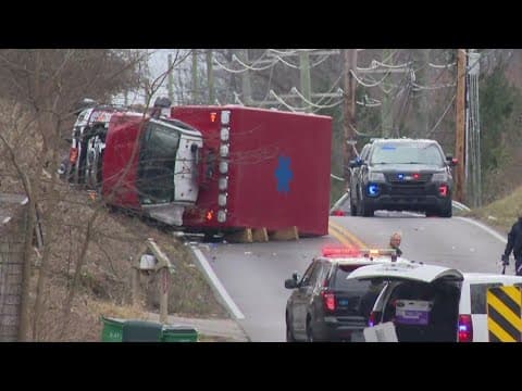 One injured in crash involving ambulance in Fishers