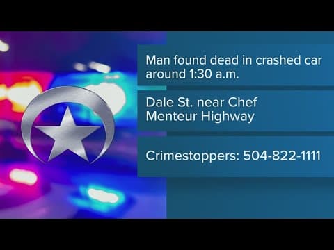 NOPD: Man dies after being found shot inside crashed car