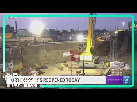 Less than 2 weeks after deadly collapse in Philadelphia, I-95 has reopened