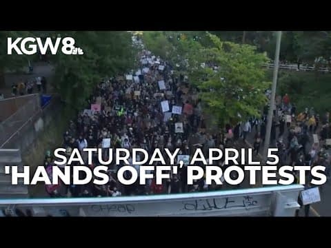 Anti-Trump 'Hands Off' protests and rallies planned across Portland metro area on Saturday