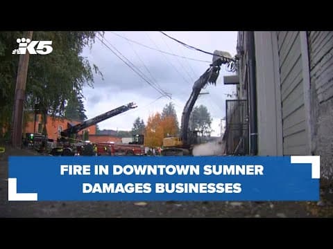 Fire in Downtown Sumner damages businesses