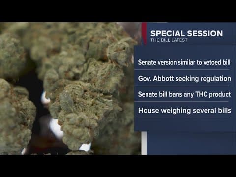 Texas Senate moving forward with plan to ban THC products