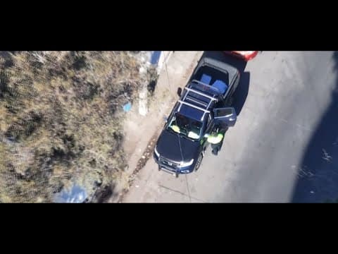 Drone video captures alleged bribery tactic at U.S.-Mexico border lines