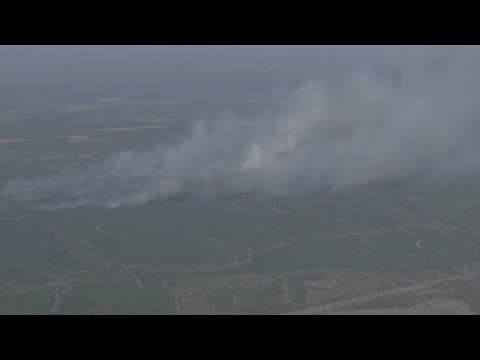 Wildfire in San Jacinto County grows to 2,000 acres, 10% contained; evacuations in place