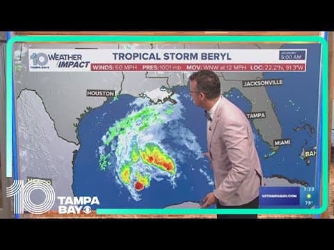 Tracking the Tropics: Tropical Storm Beryl heads to Texas