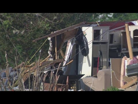 London resident describes moment he was nearly swept away by tornado