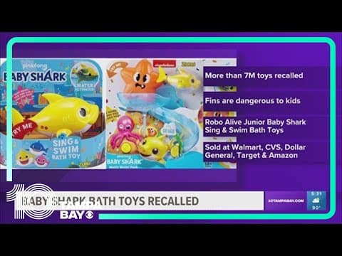 7.5 million Baby Shark water toys recalled for impalement risk to children