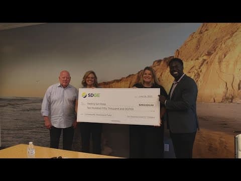San Diego community-based nonprofits receive grants from SDG&E to help expand essential services