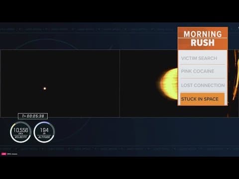 A SpaceX crew is stuck in space amid bad weather