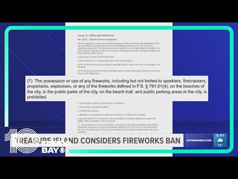Treasure Island considers banning fireworks