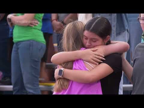 Deadly Texas Floods: Hundreds gather at high school stadium to honor the many lost