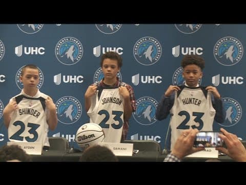 Timberwolves sign 15 Twin Cities youth for "Jr. Timberwolves Dream Team"