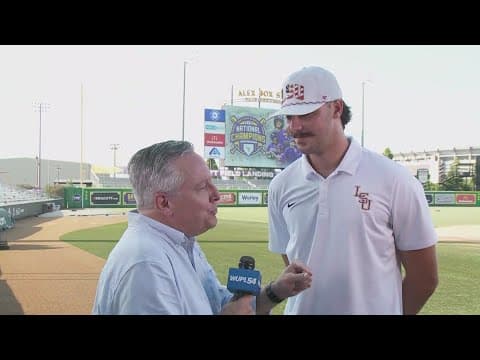 LSU pitcher Paul Skenes talks national championship win ahead of celebrations